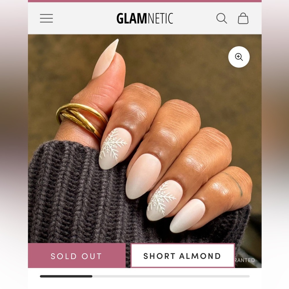 Glamnetic Nail Set Snowdrift